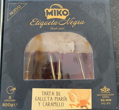 Tarta de galleta maria y caramelo front packaging