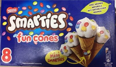 Glace smarties fun cones