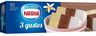 Helado Nestlé 3 gustos front packaging