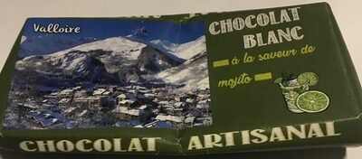 Chocolat blanc à la saveur mojito