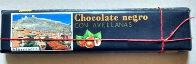 Chocolate artesano negro con avellanas