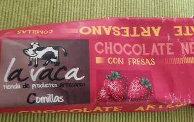 Chocolate negro con fresas