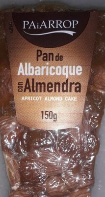 Pan de albaricoque con almendra front packaging
