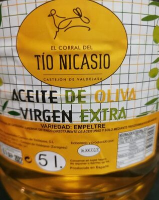 Aceite de oliva virgen extra
