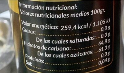 Reduccion de vinagre de modenas nutrition facts table