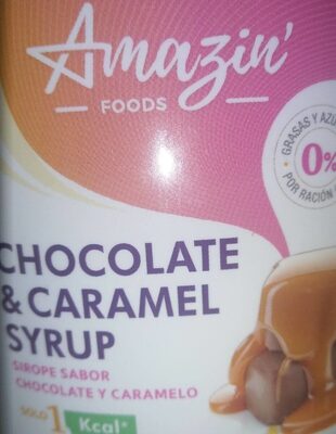 Chocolate & caramel Syrup front packaging