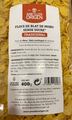 flocs de blat de moro sense sucre