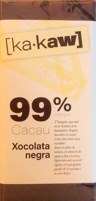 Xocolata negra 99% Ka•kaw