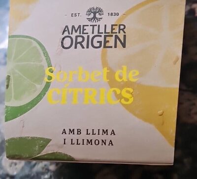 Sorbet de Citric front packaging