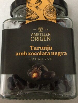 Taronja amb xocolata negra front packaging