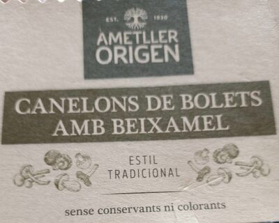 Canelons de bolets amb beixamel