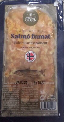 Tartar de salmo fumat front packaging