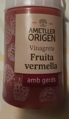 Vinagreta fruita vermella amb gerds