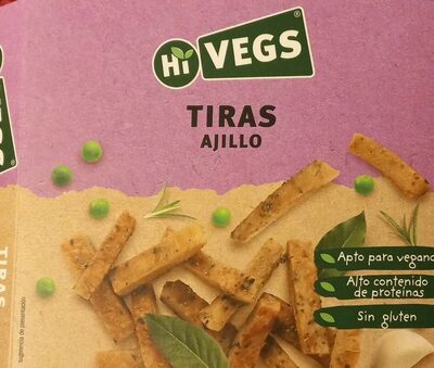 Tiras al ajillo front packaging