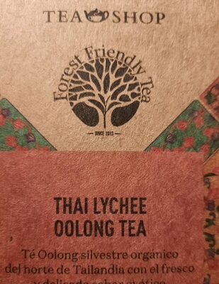 Thai lychee oolong TEA front packaging