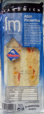 Sándwich atún con pimientos