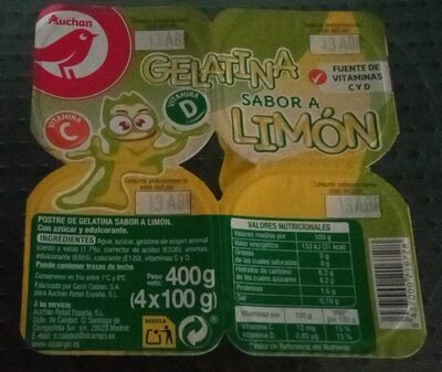 Gelatina limon