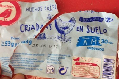 Huevos front packaging