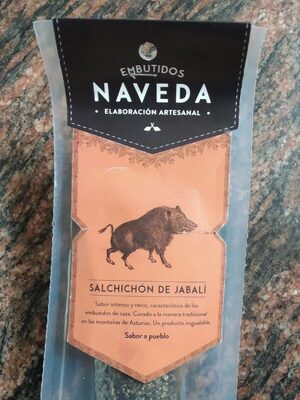 Salchichón de jabalí front packaging