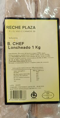 Bacon chef loncheado