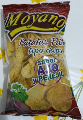 Patatas fritas tipo chips sabor ajo y perejil