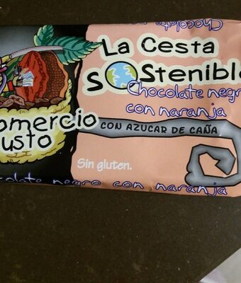 Chocolate negro con naranja