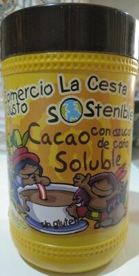 Cacao soluble con azúcar de caña