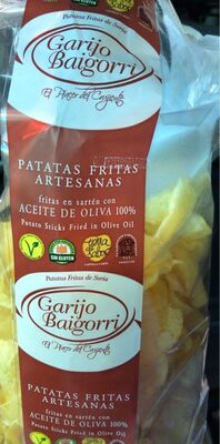 Patatas fritas artesanas