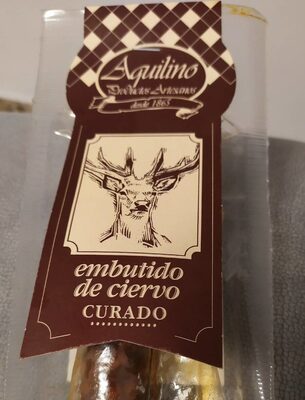 Embutido de ciervo curado