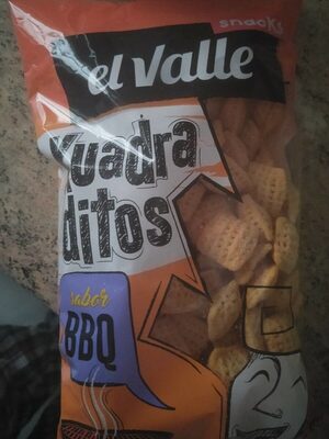 Kuadraditos BBQ front packaging