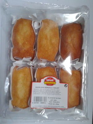 Madeleine Gondola Yaourt front packaging
