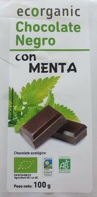 Chocolate negro con menta