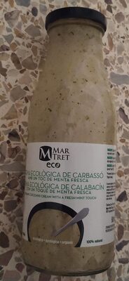 Crema ecológica de calabacín front packaging