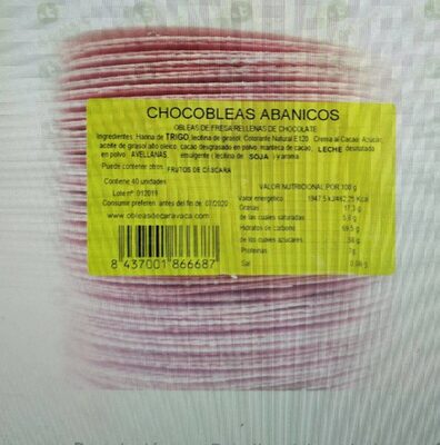 Chocobleas abanicos