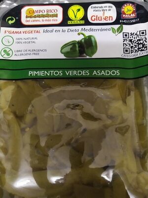 Pimientos verdes asados