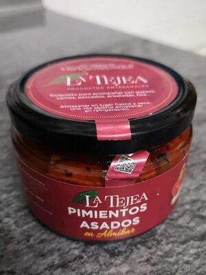 Pimientos asados en almíbar