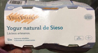 Yogur natural de sieso