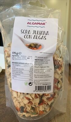 Sopa Juliana Con Algas front packaging