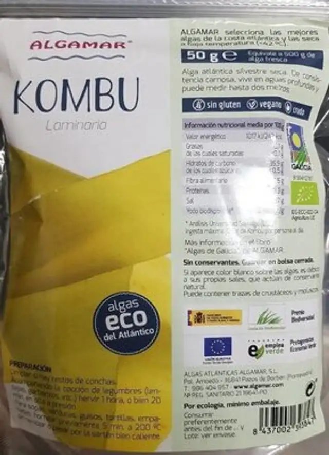 Kombu front packaging