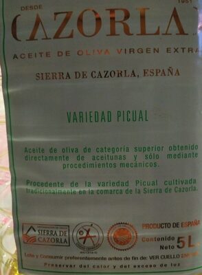 Aceite de oliva virgen extra