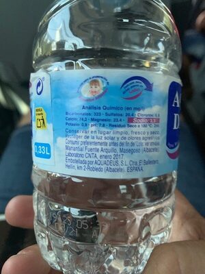 Agua Mineral Natural front packaging