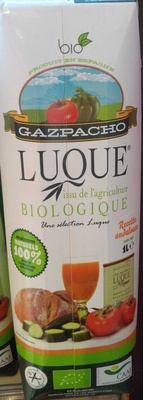 Gazpacho issu de l'agriculture biologique
