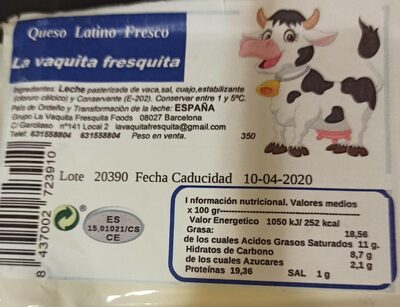 Queso front packaging