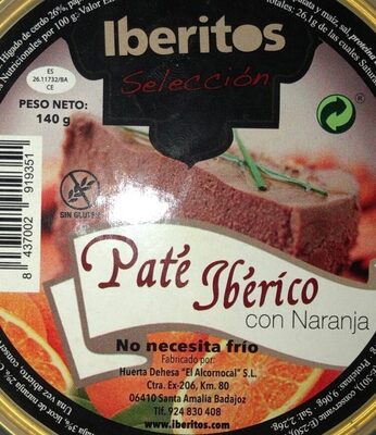 Paté ibérico con naranja