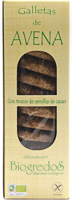 Galletas de Avena front packaging