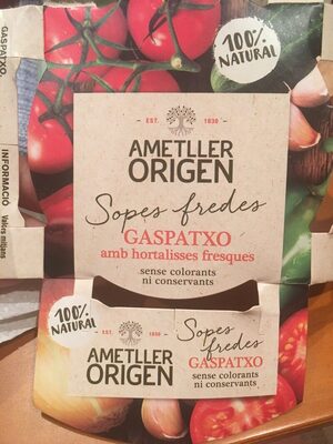 Gaspatxo amb hortalisses fresques