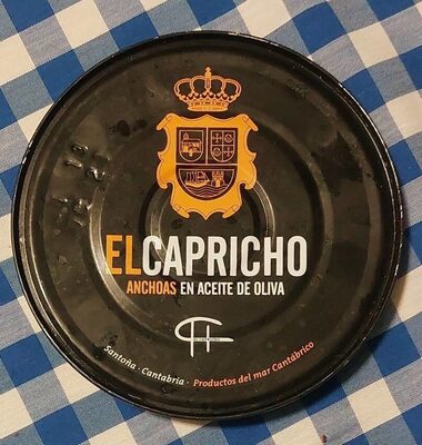 Anchoas en aceite de oliva front packaging