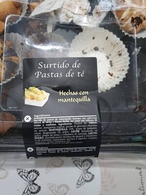 Surtido de pastas de té front packaging