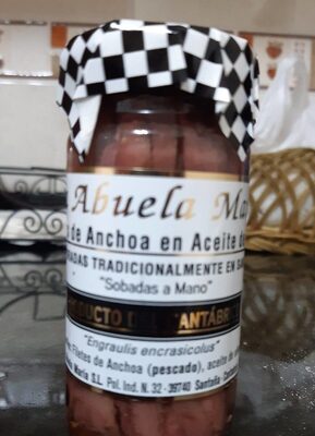 Filetes de anchoa en aceite de oliva front packaging