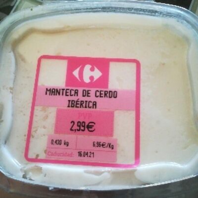 Manteca de cerdo ibérica